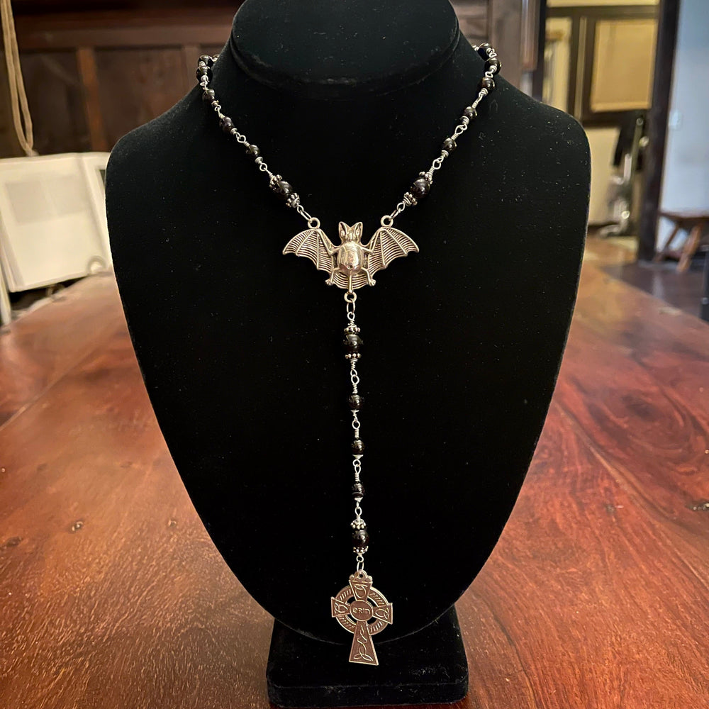 BAT ROSARY NECKLACE