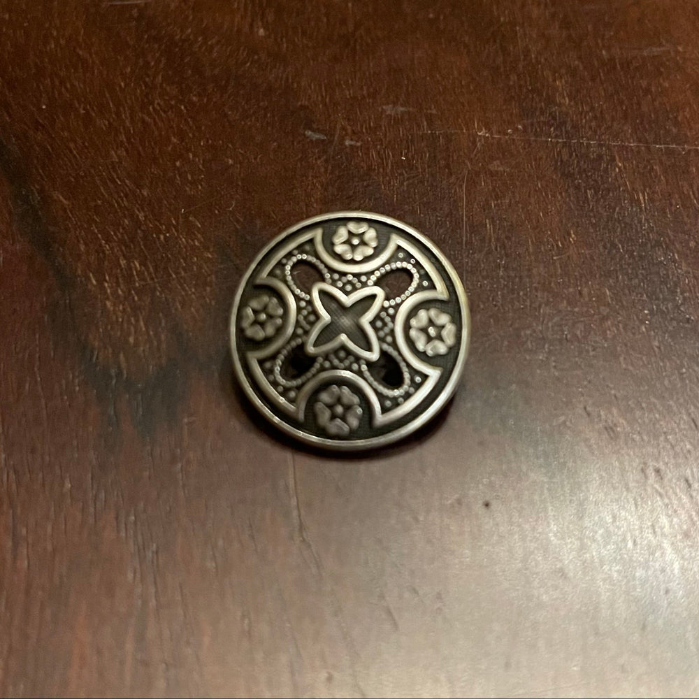 CELTIC CROSS CUTOUT BUTTON - STYLE #6347 - One dozen