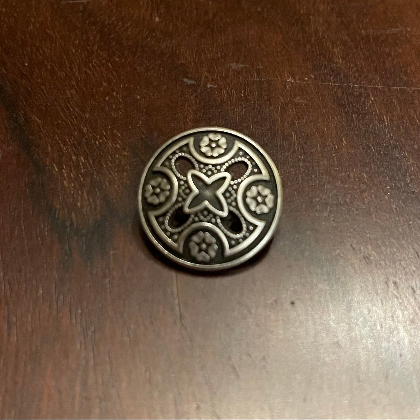 CELTIC CROSS CUTOUT BUTTON - STYLE #6347 - One dozen