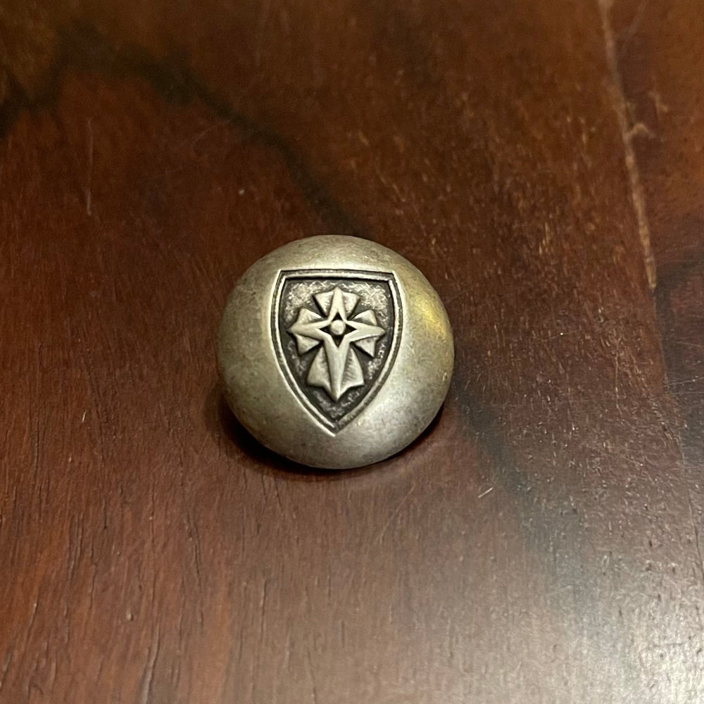 MEDIEVAL CROSS BUTTON - STYLE #4311 - LARGE SIZE - One dozen