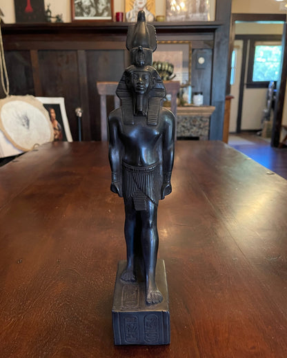 PHARAOH RAMESES CARVED STONE FIGURINE