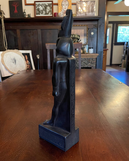 PHARAOH RAMESES CARVED STONE FIGURINE