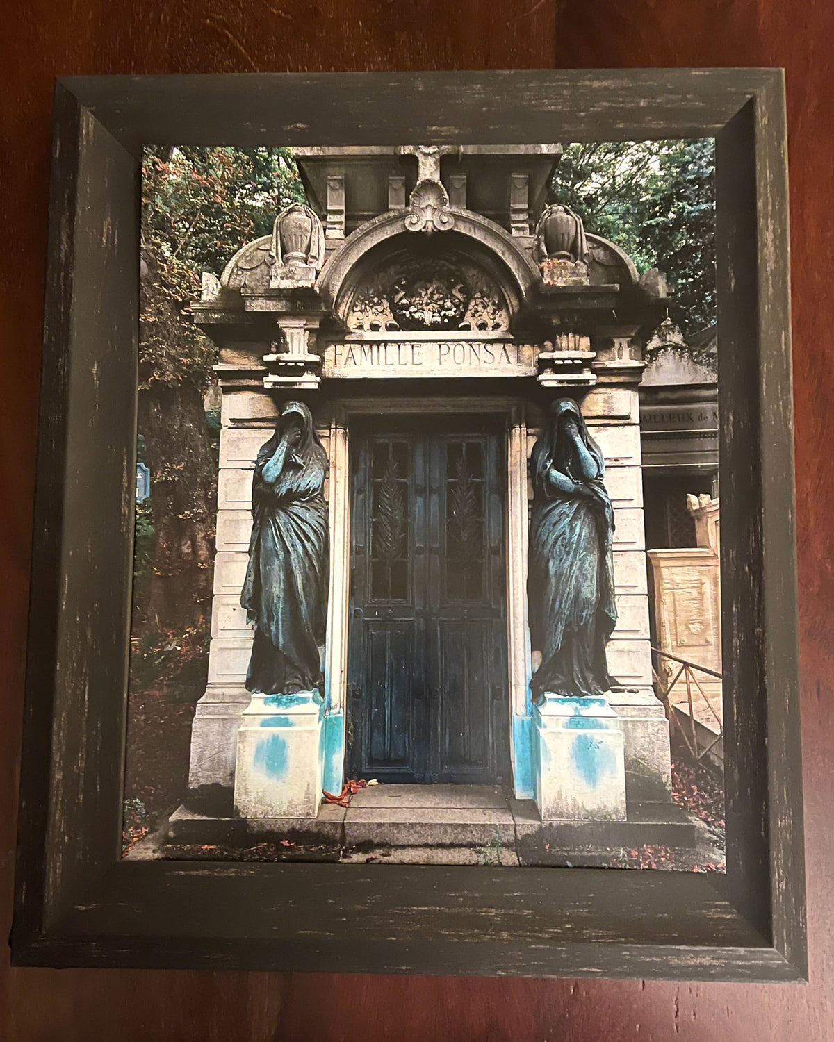 GOTHIC MAUSOLEUM - FRAMED COLOR PHOTO Shrine of Hollywood framed photo Treasures and Relics Wall Art
