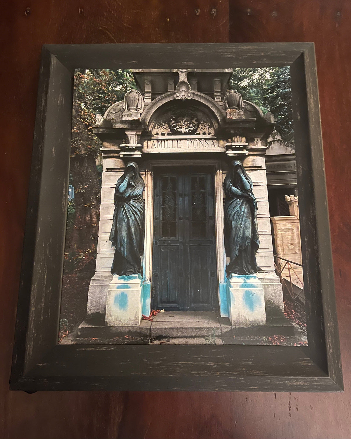 GOTHIC MAUSOLEUM - FRAMED COLOR PHOTO Shrine of Hollywood framed photo Treasures and Relics Wall Art
