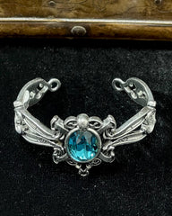 AQUAMARINE CRYSTAL BRACELET