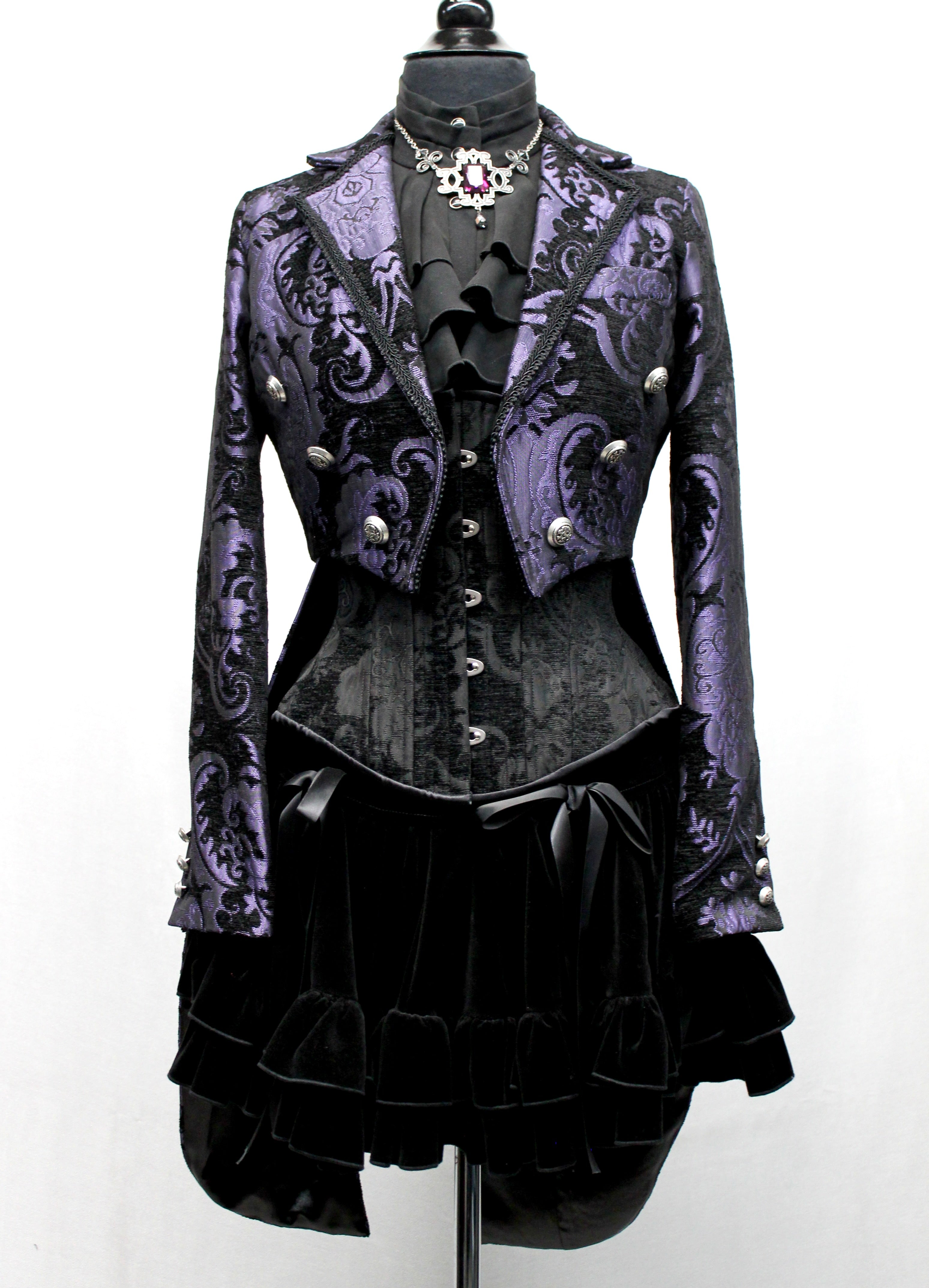 HARLEQUIN TAILCOAT PURPLE BLACK TAPESTRY Shrine of Hollywood