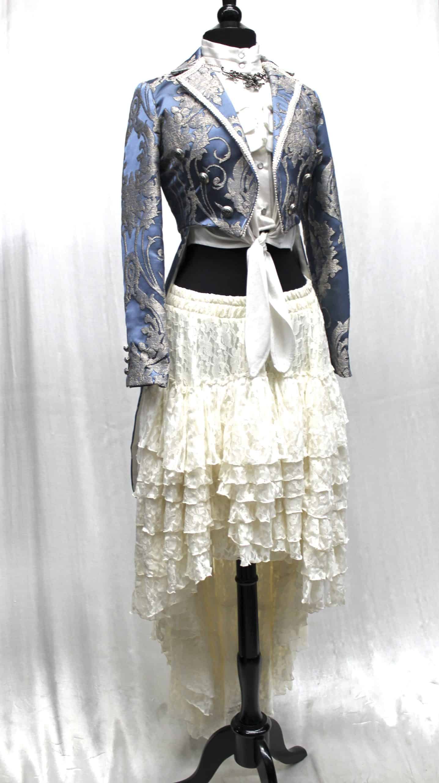 Shrine of Hollywood VICTORIAN SHOWGIRL SKIRT - IVORY LACE Skirts