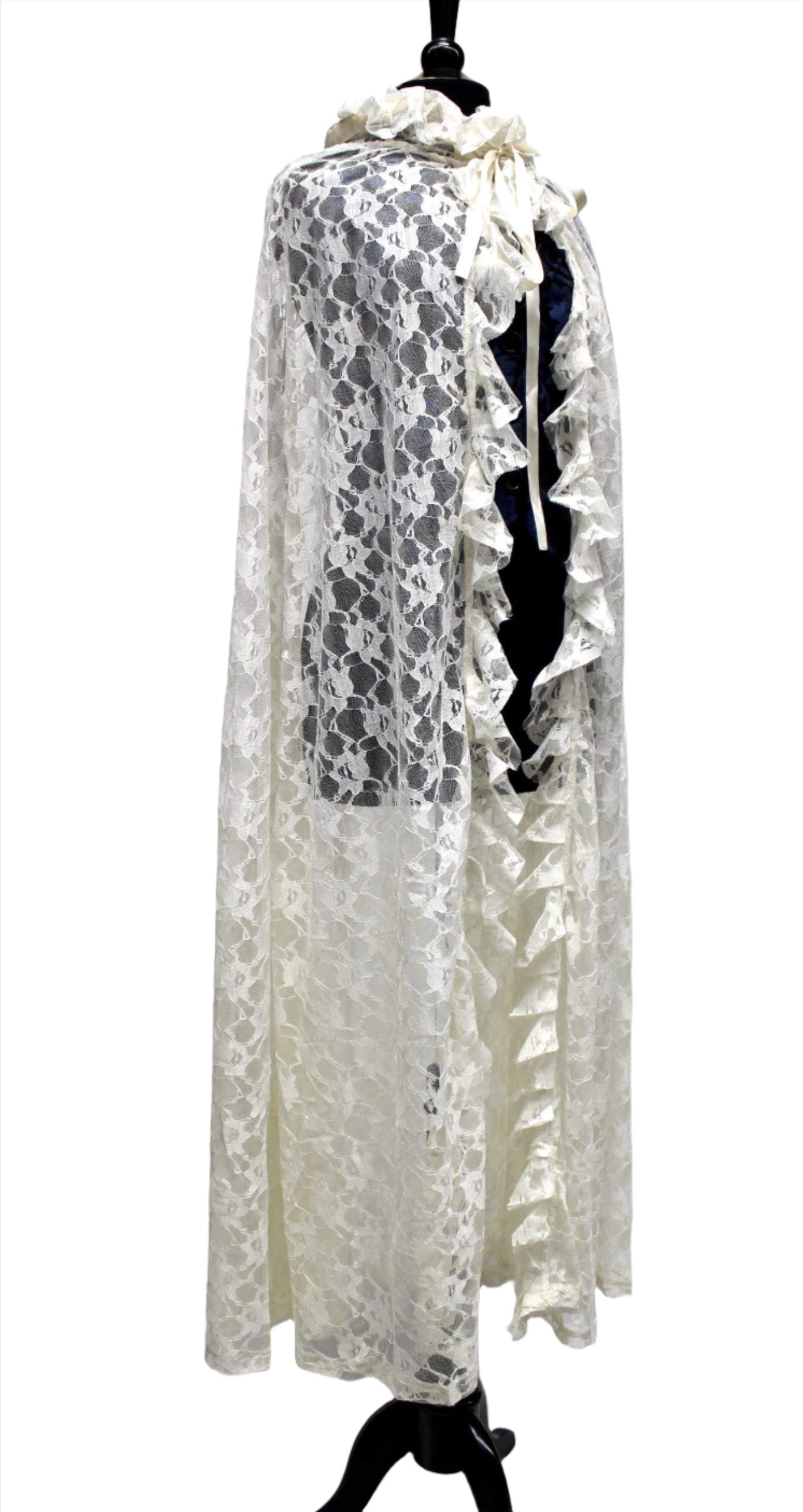 Shrine of Hollywood LACE CAPE - IVORY LACE Capes