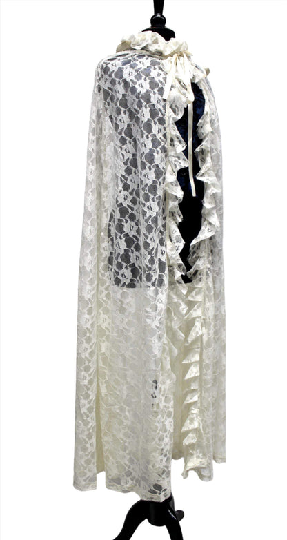 Shrine of Hollywood LACE CAPE - IVORY LACE Capes