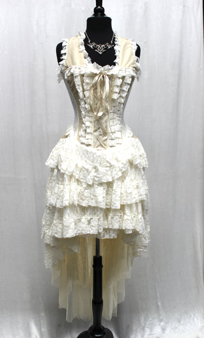 Shrine of Hollywood PARIS CABARET DRESS - IVORY TAFFETA Dresses