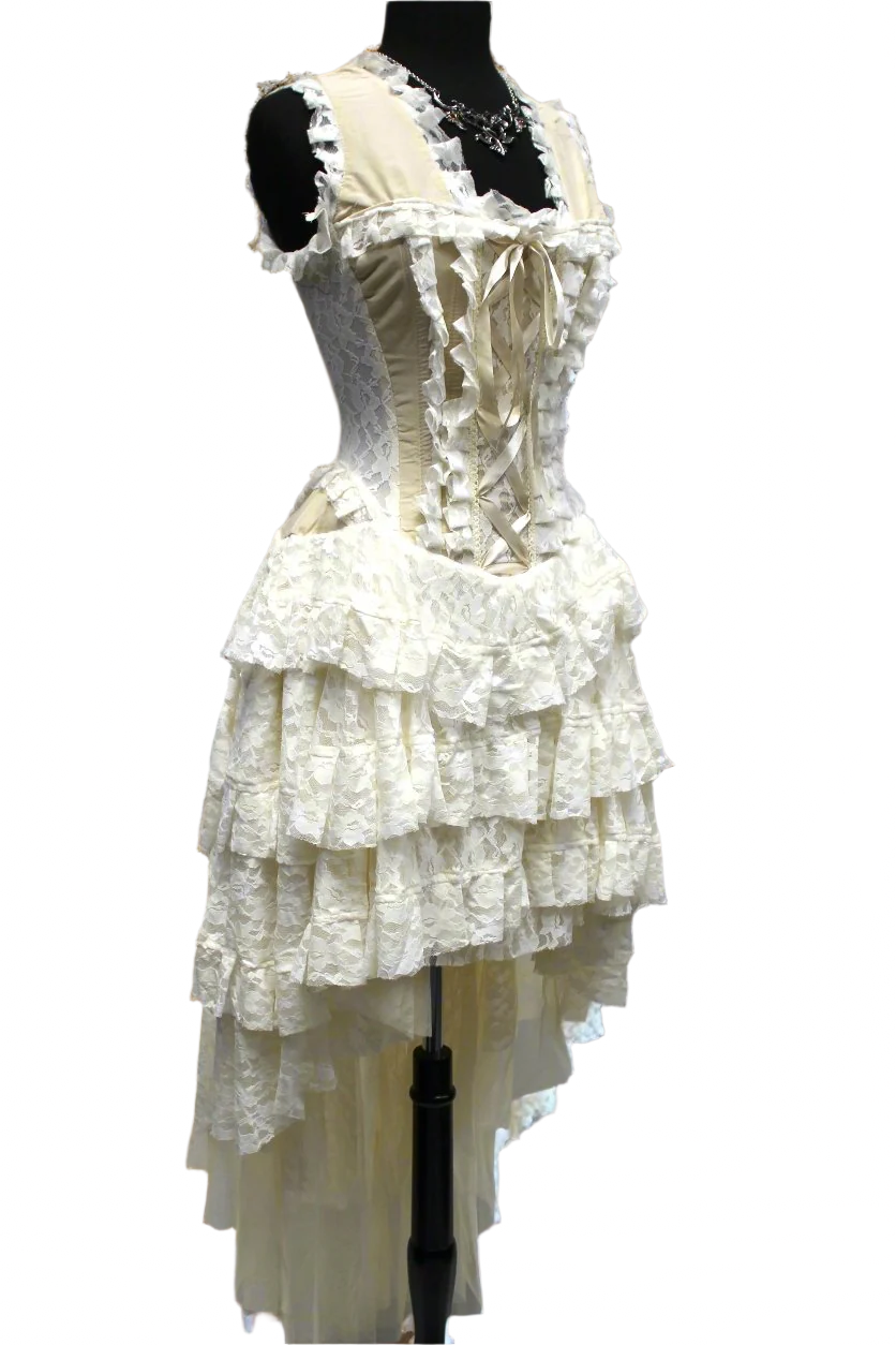PARIS CABARET DRESS - IVORY TAFFETA 30 PARIS CABARET DRESS - IVORY TAFFETA 30