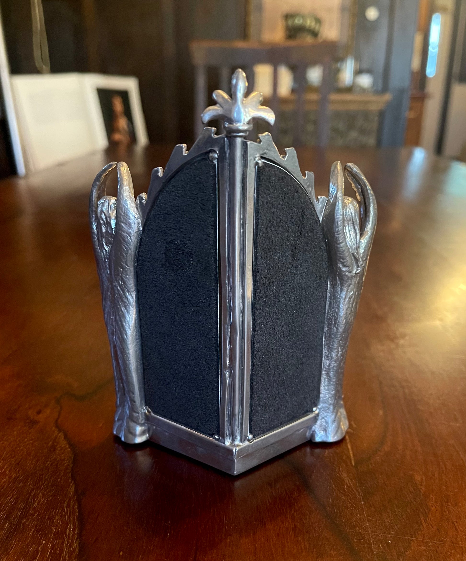 GOTHIC ANGELS TEA LIGHT MIRROR Shrine of Hollywood Gothic Mirror Treasures and Relics