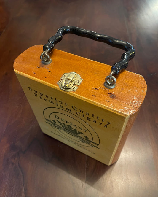 DEFIANT CIGAR BOX PURSE Shrine of Hollywood purse Treasures and Relics