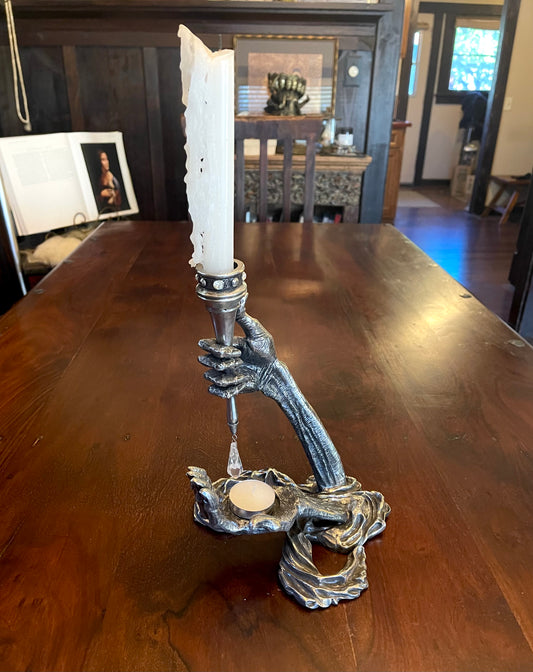 GOTHIC HANDS CANDLEHOLDER Shrine of Hollywood Treasures and Relics
