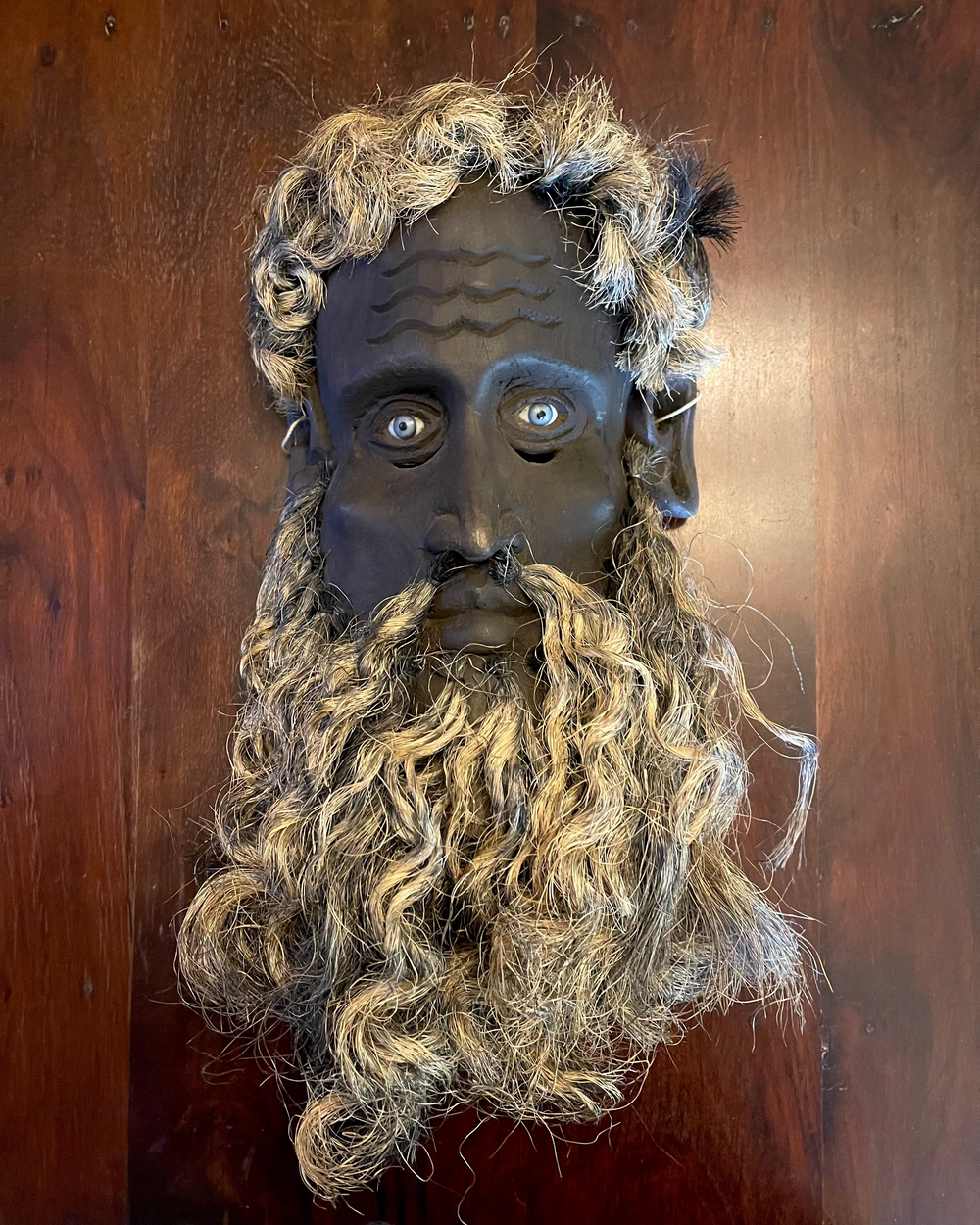 SAINT JOHN MASK - ANTIQUE WOODEN MASK