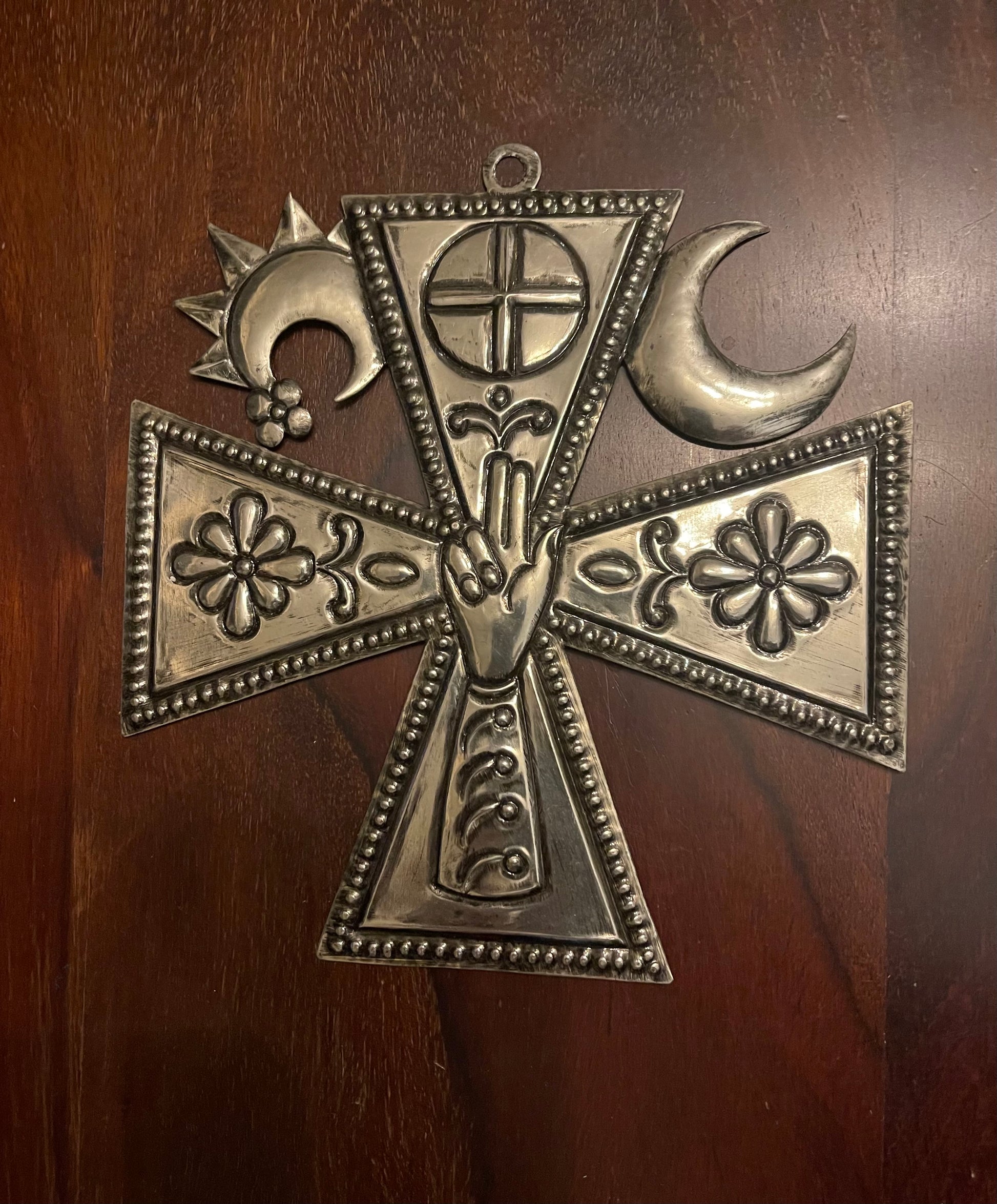 METAL MALTESE WALL CROSS Shrine of Hollywood Treasures and Relics Wall Art