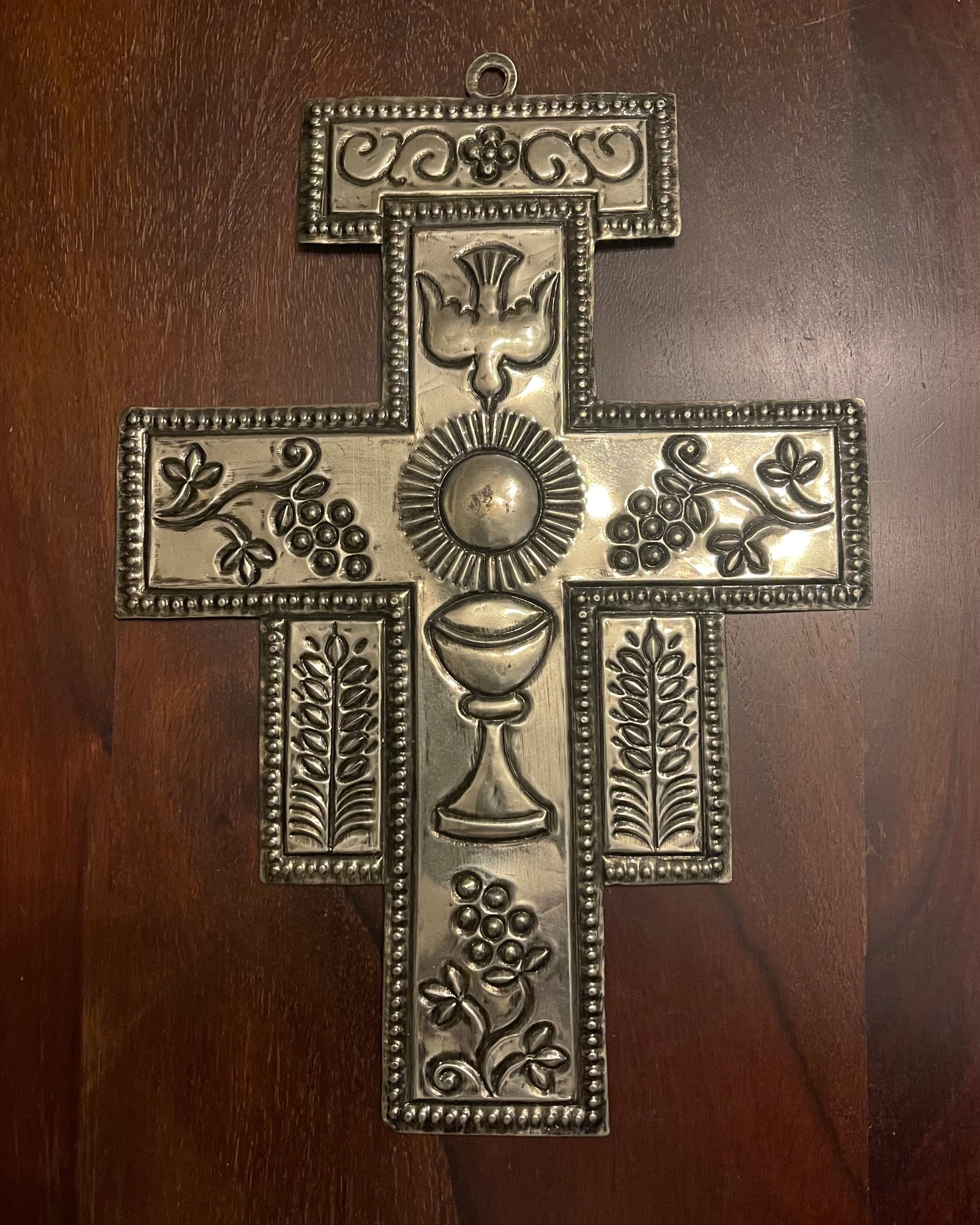 METAL COMMUNION CROSS Shrine of Hollywood Treasures and Relics Wall Art
