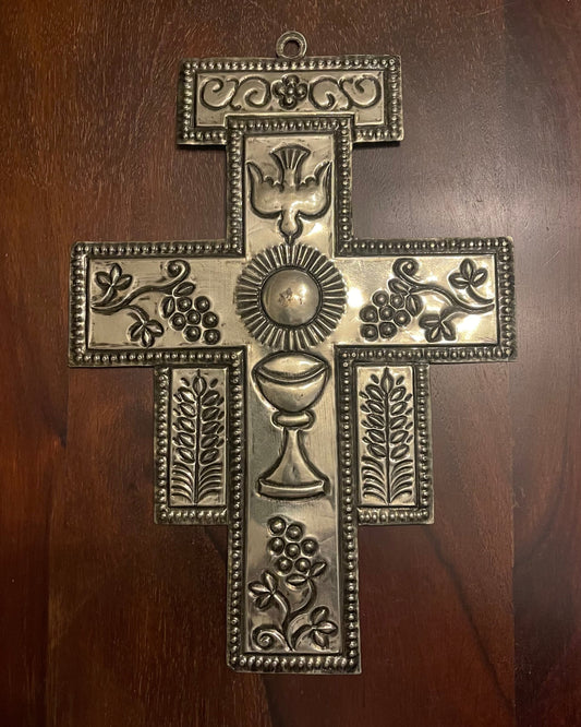 METAL COMMUNION CROSS Shrine of Hollywood Treasures and Relics Wall Art