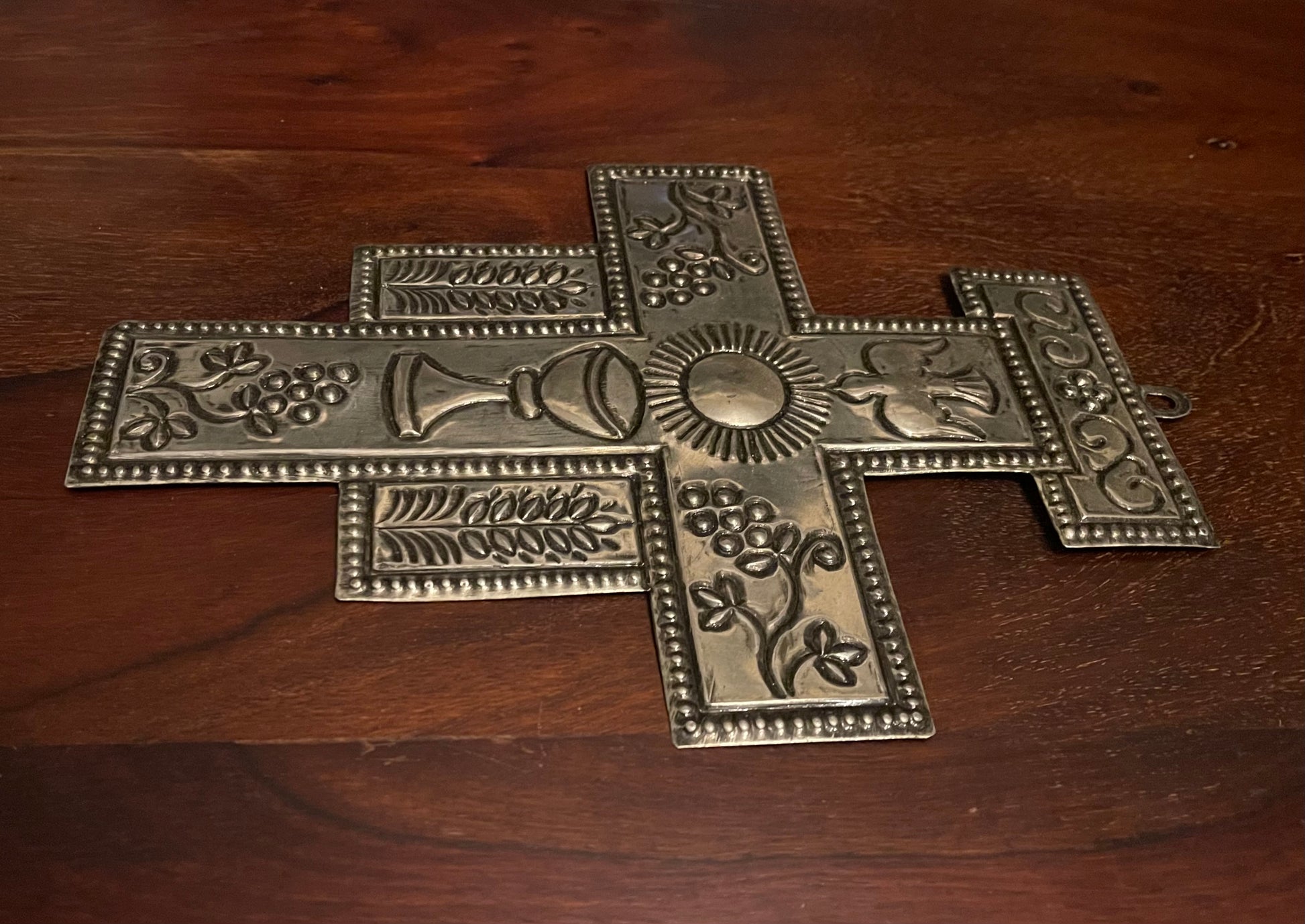 METAL COMMUNION CROSS Shrine of Hollywood Treasures and Relics Wall Art