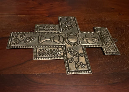 METAL COMMUNION CROSS Shrine of Hollywood Treasures and Relics Wall Art