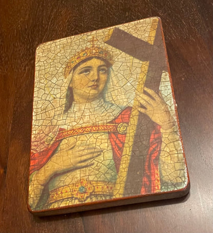 JOAN OF ARC WALL PLAQUE Shrine of Hollywood Decor Treasures and Relics Wall Art