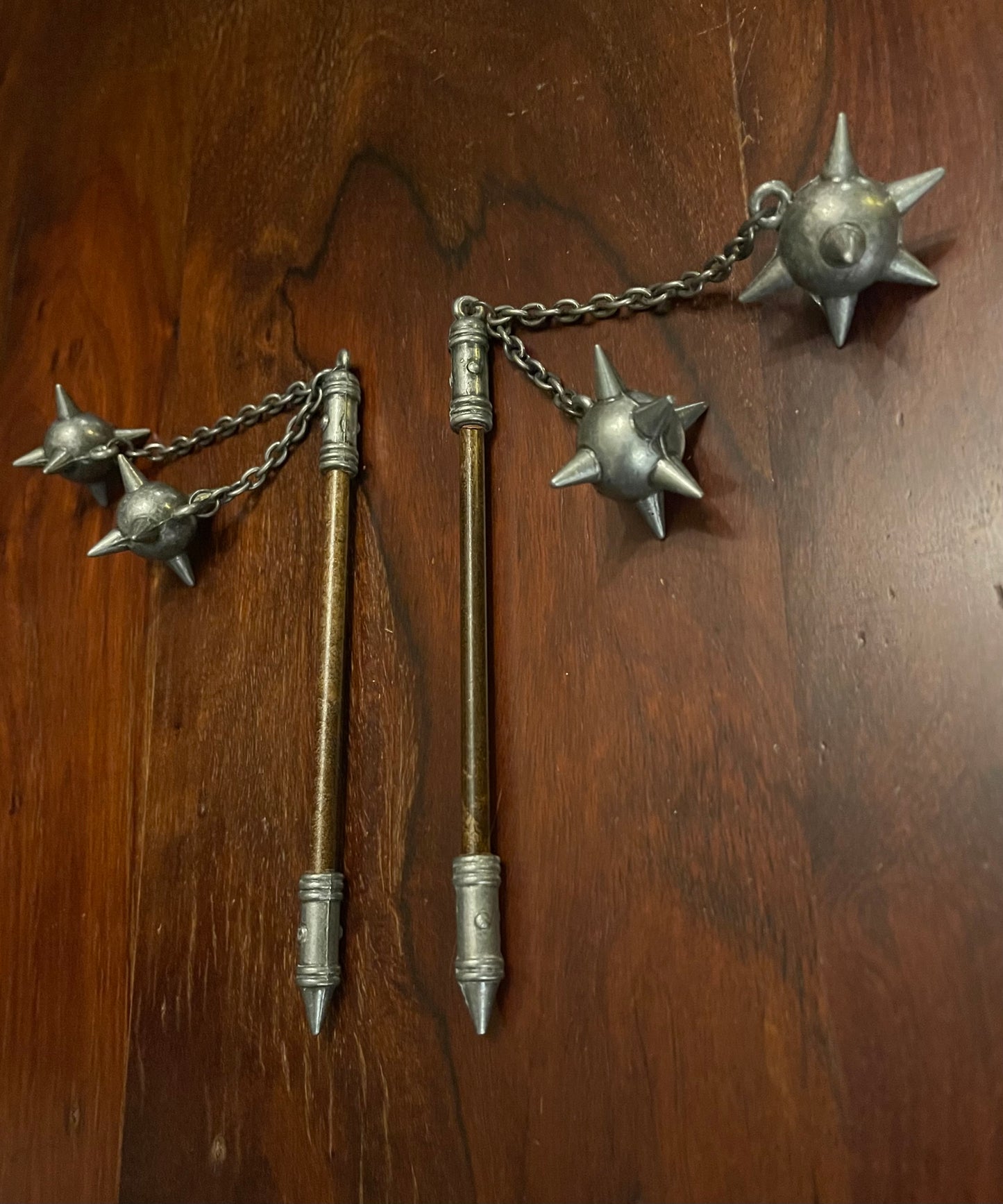 MINIATURE DUELING FLAILS Shrine of Hollywood Treasures and Relics
