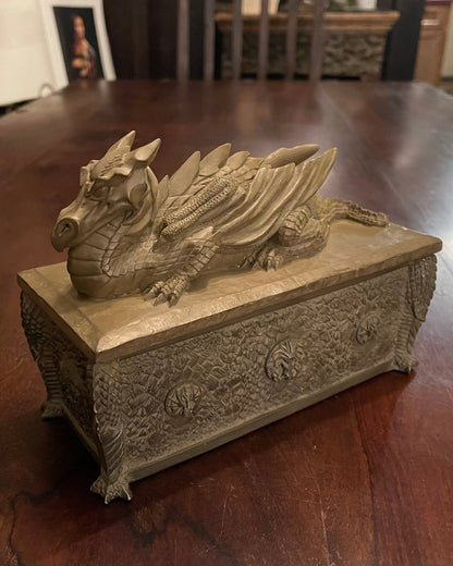 DRAGON CASKET JEWELRY BOX Shrine of Hollywood Decor Treasures and Relics