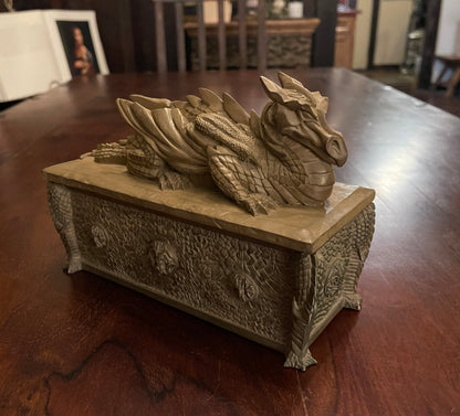 DRAGON CASKET JEWELRY BOX Shrine of Hollywood Decor Treasures and Relics