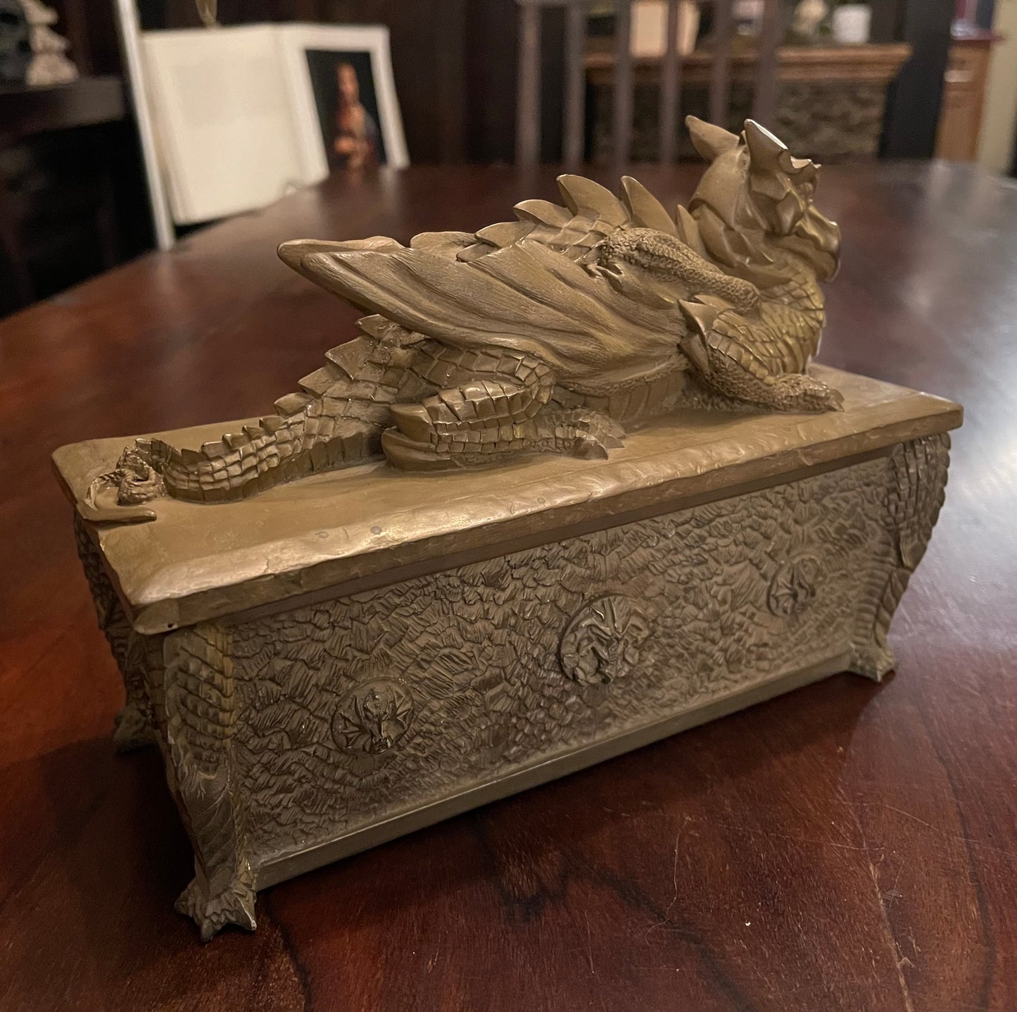 DRAGON CASKET JEWELRY BOX Shrine of Hollywood Decor Treasures and Relics