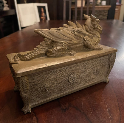DRAGON CASKET JEWELRY BOX Shrine of Hollywood Decor Treasures and Relics