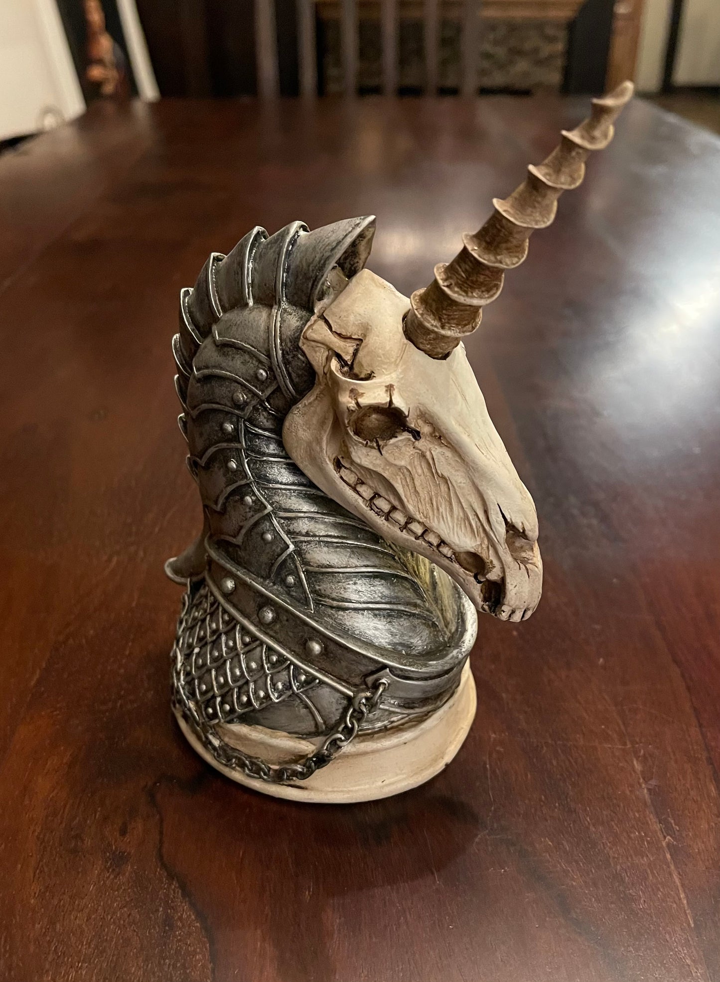 ARMORED UNICORN FIGURINE Shrine of Hollywood Decor Treasures and Relics