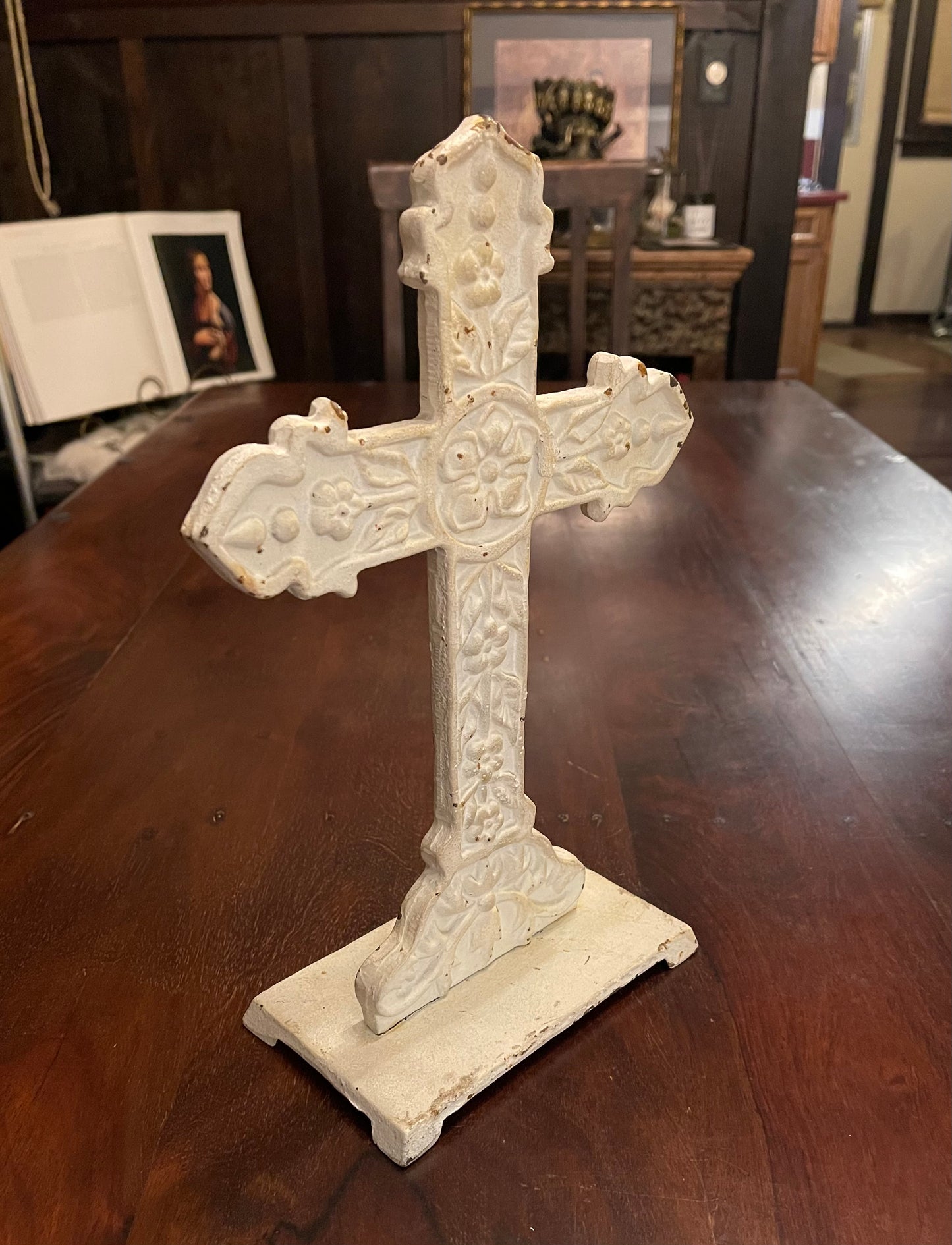 VICTORIAN GARDEN CROSS Shrine of Hollywood Decor Treasures and Relics