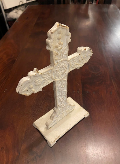VICTORIAN GARDEN CROSS Shrine of Hollywood Decor Treasures and Relics