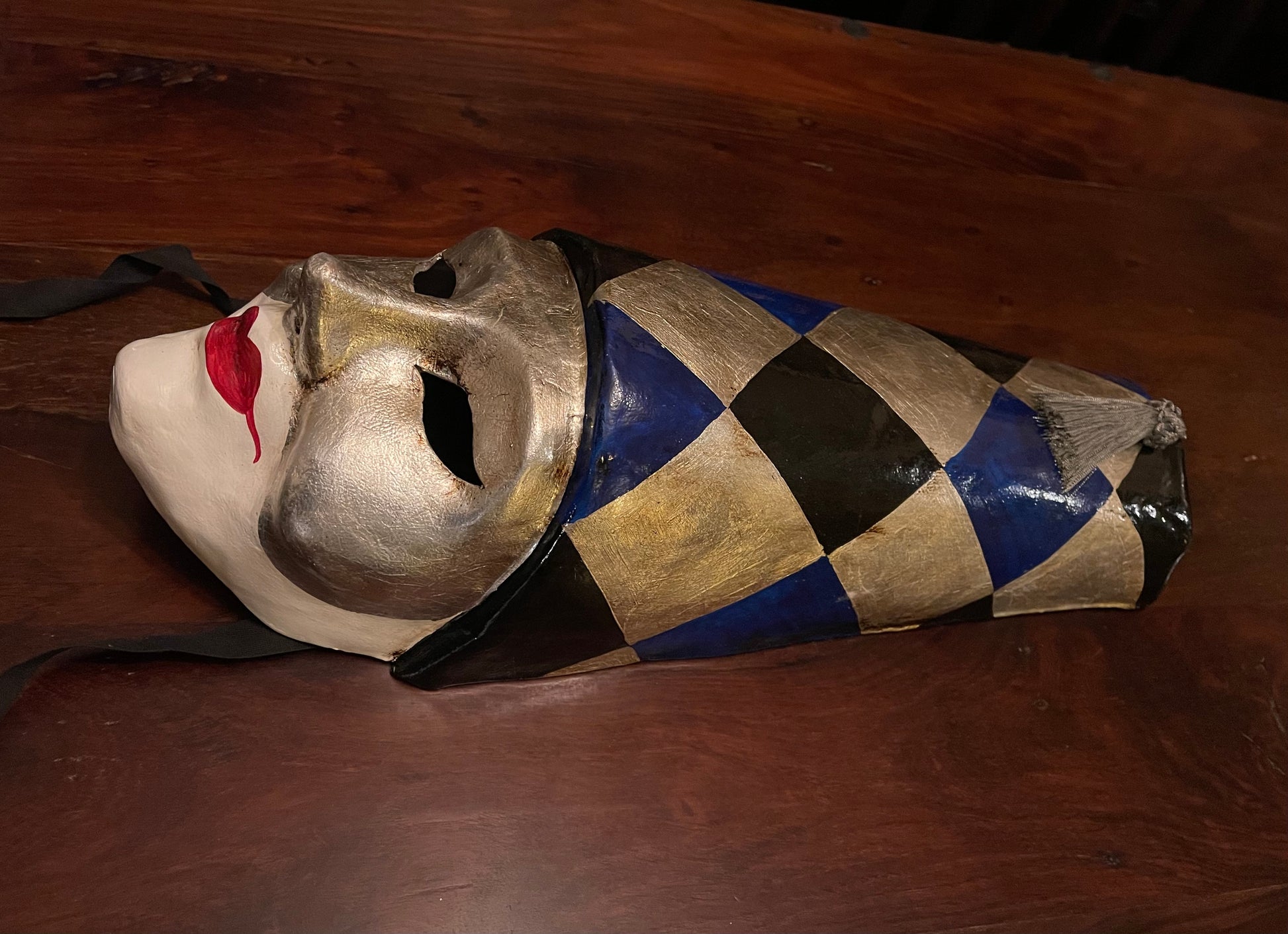 VENETIAN MASK - THE HARLEQUIN Shrine of Hollywood Decor Treasures and Relics Wall Art