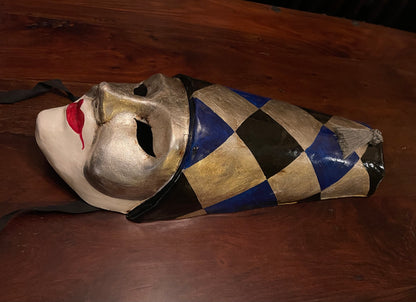 VENETIAN MASK - THE HARLEQUIN Shrine of Hollywood Decor Treasures and Relics Wall Art