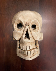 SPOOKY SKULL - WOODEN MASK