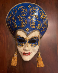 VENETIAN MASK - GLAMOUR - GOLD EARRINGS