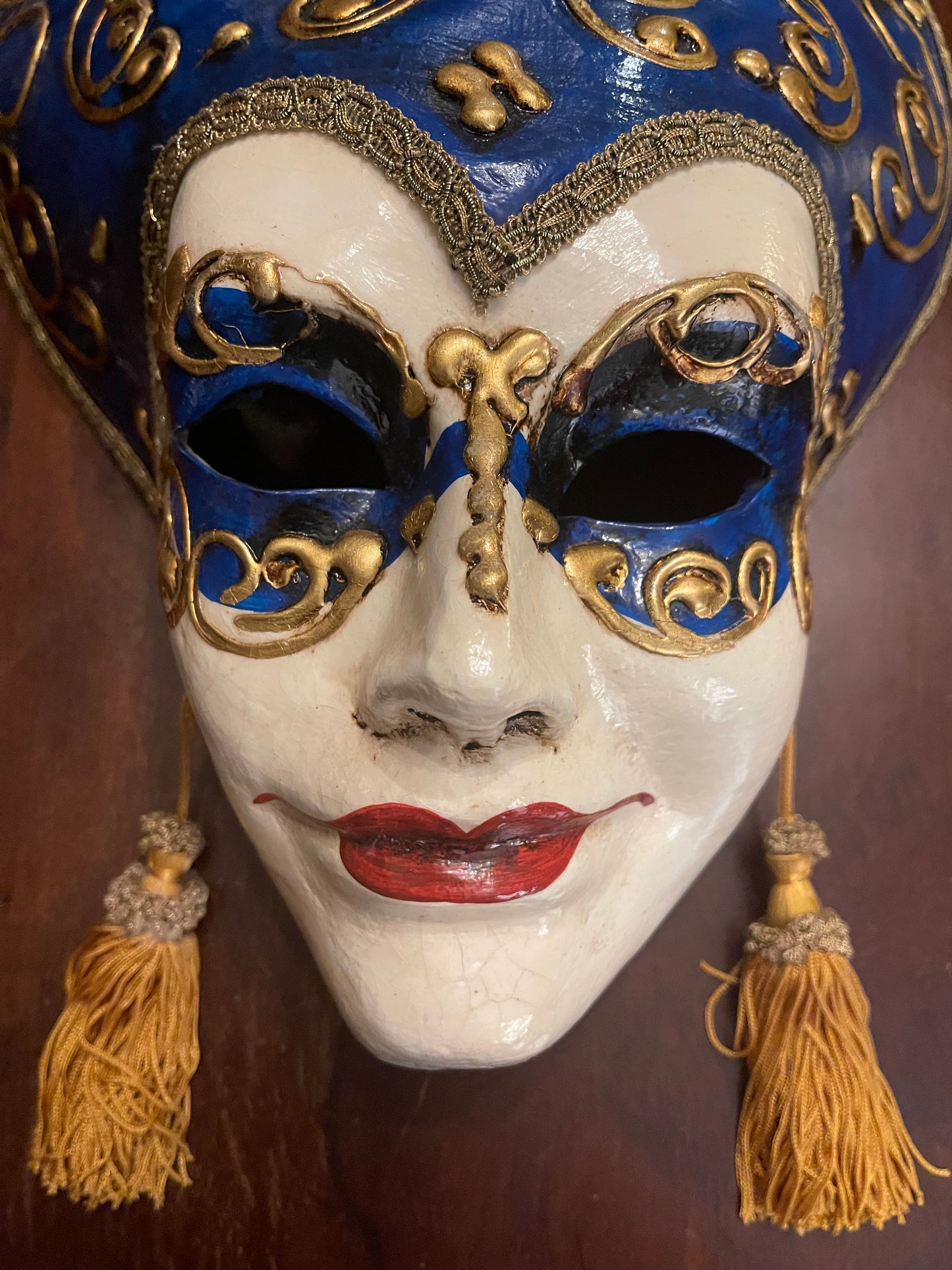 VENETIAN MASK - GLAMOUR - GOLD EARRINGS Shrine of Hollywood Decor art decor