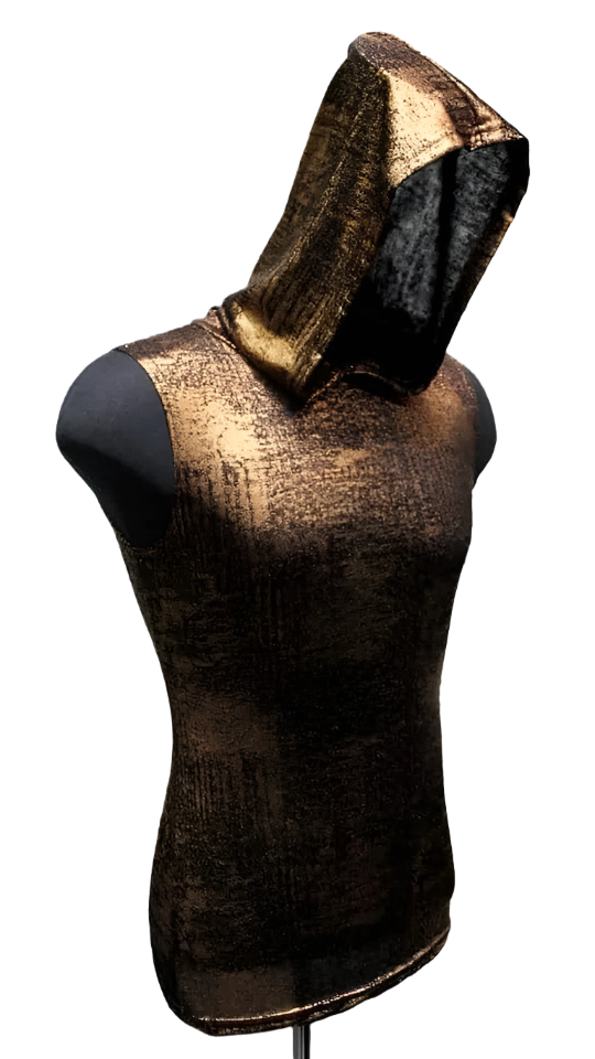 Metallic gold hoodie discount