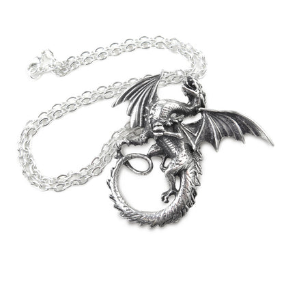 Shrine of Hollywood THE WHITBY WYRM NECKLACE Dragon necklace Jewelry - Necklaces and Chokers