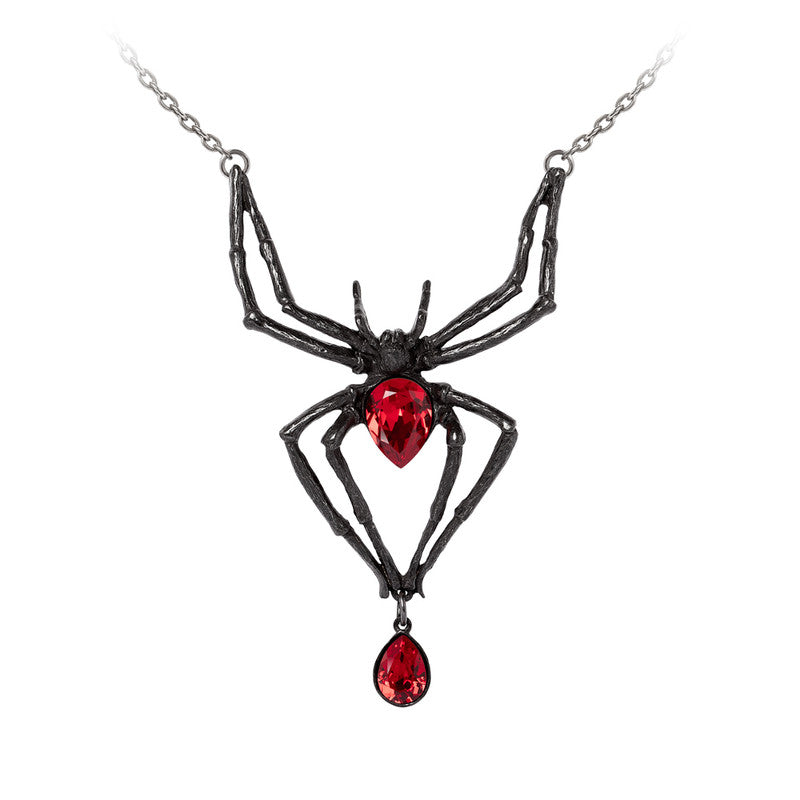 Shrine of Hollywood BLACK WIDOW NECKLACE Gothic Necklace Jewelry - Necklaces and Chokers Spider necklace