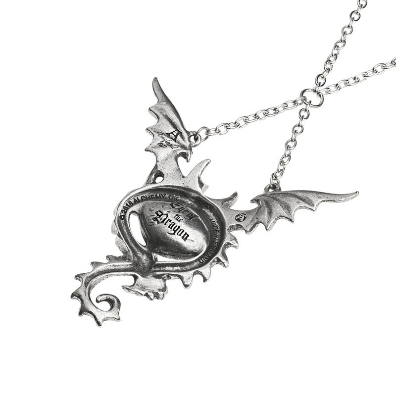 Shrine of Hollywood EYE OF THE DRAGON NECKLACE Dragon necklace Eye Necklace Gothic Necklace Jewelry - Necklaces and Chokers