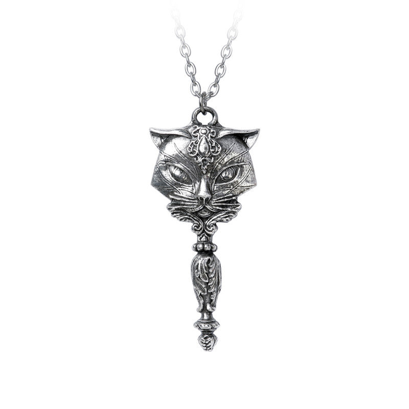 Shrine of Hollywood SACRED CAT VANITAS NECKLACE cat necklace Jewelry - Necklaces and Chokers