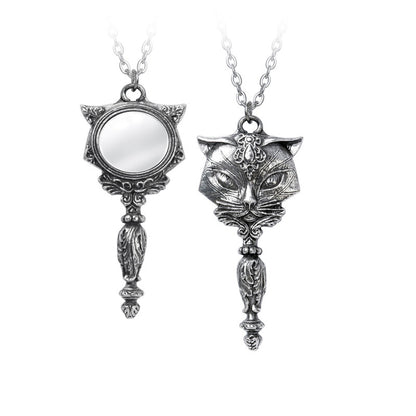 Shrine of Hollywood SACRED CAT VANITAS NECKLACE cat necklace Jewelry - Necklaces and Chokers