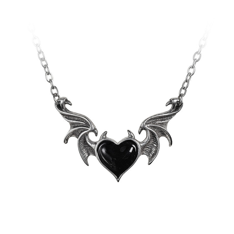 Shrine of Hollywood BLACKSOUL NECKLACE Bat necklace Jewelry - Necklaces and Chokers winged heart necklace