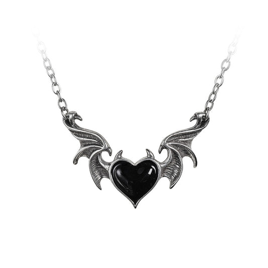 Shrine of Hollywood BLACKSOUL NECKLACE Bat necklace Jewelry - Necklaces and Chokers winged heart necklace