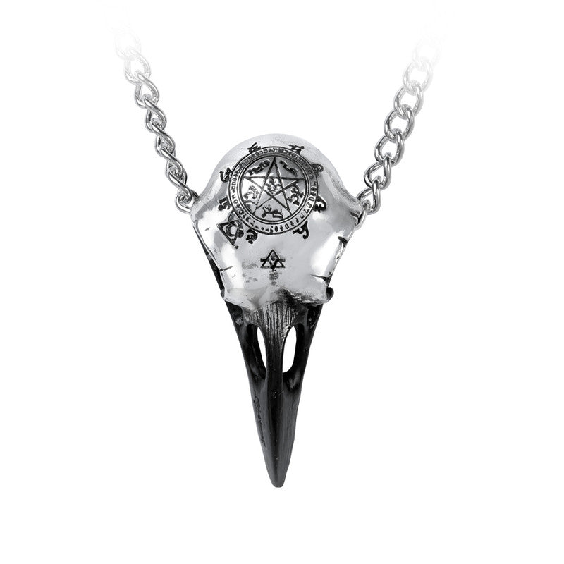 Shrine of Hollywood RAVEN SKULL ON CHAIN bird skull necklace Gothic Necklace Jewelry - Necklaces and Chokers