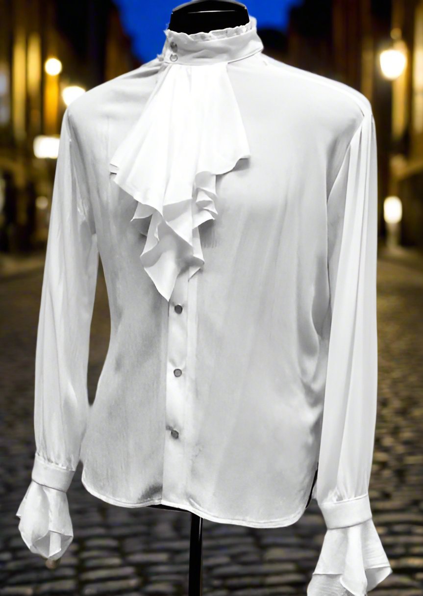 THE COUNT SHIRT - Ivory Rayon