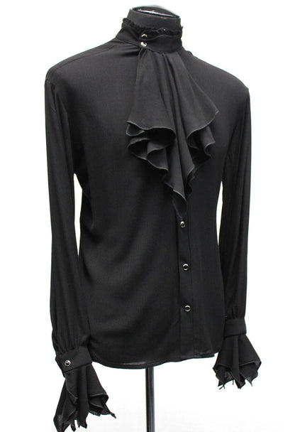 Shrine of Hollywood THE COUNT SHIRT - Black Rayon