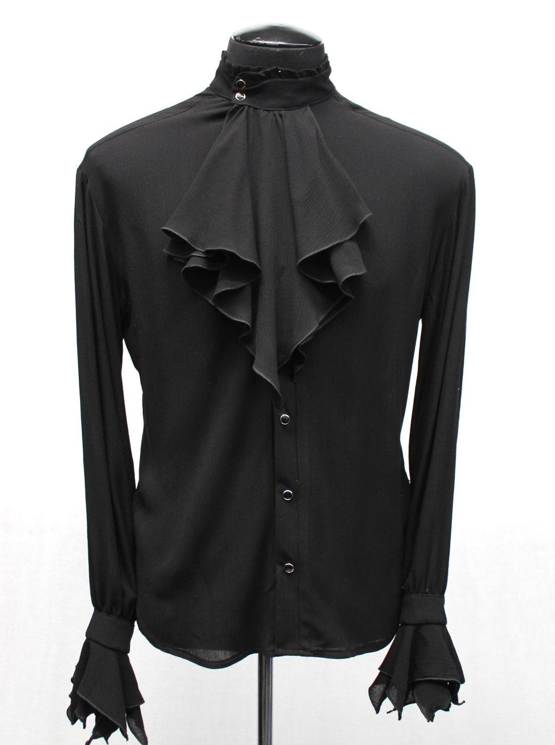 Shrine of Hollywood THE COUNT SHIRT - Black Rayon